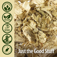 Nature's Answer Kava Root Powder bottle with calm lifestyle setting.