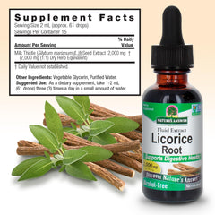 Nature's Answer Licorice Root dropper ready for easy dosing