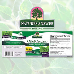 Capsule closeup shows 150 mg softgels designed for daily immune and digestive support.