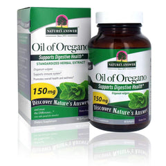 Nature's Answer Oil of Oregano Softgels packaging highlights purity and immune-support potential.
