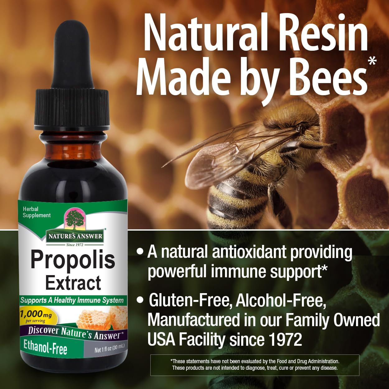 Label close-up on Holistically Balanced extract details.