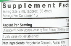 Nature's Answer Vitex Berry dropper-cap highlights alcohol-free herbal supplement for women