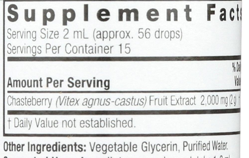 Nature's Answer Vitex Berry front view evokes trusted, clean, vegan supplement