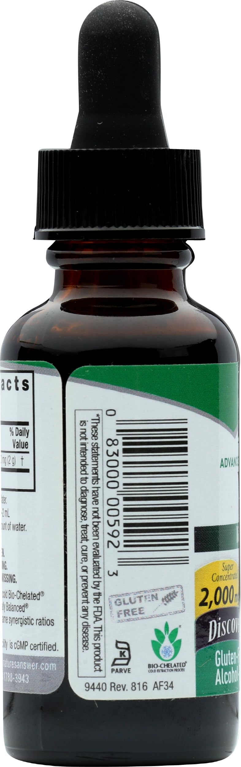 Nature's Answer Vitex Berry packaging shot highlights compact, travel-friendly bottle