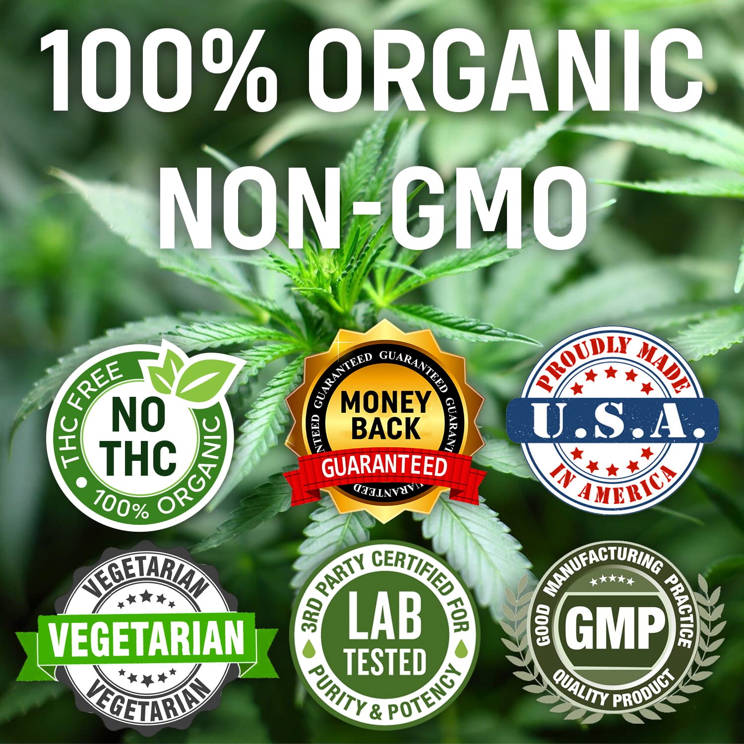 Nature's Beneficials money-back guarantee seal for risk-free trial
