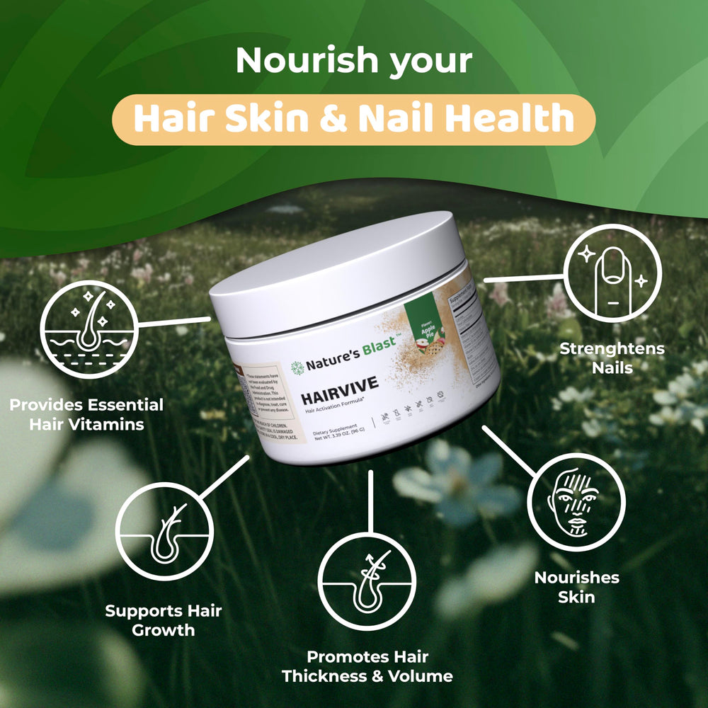 HairVive ingredients list with biotin, zinc, and keratin