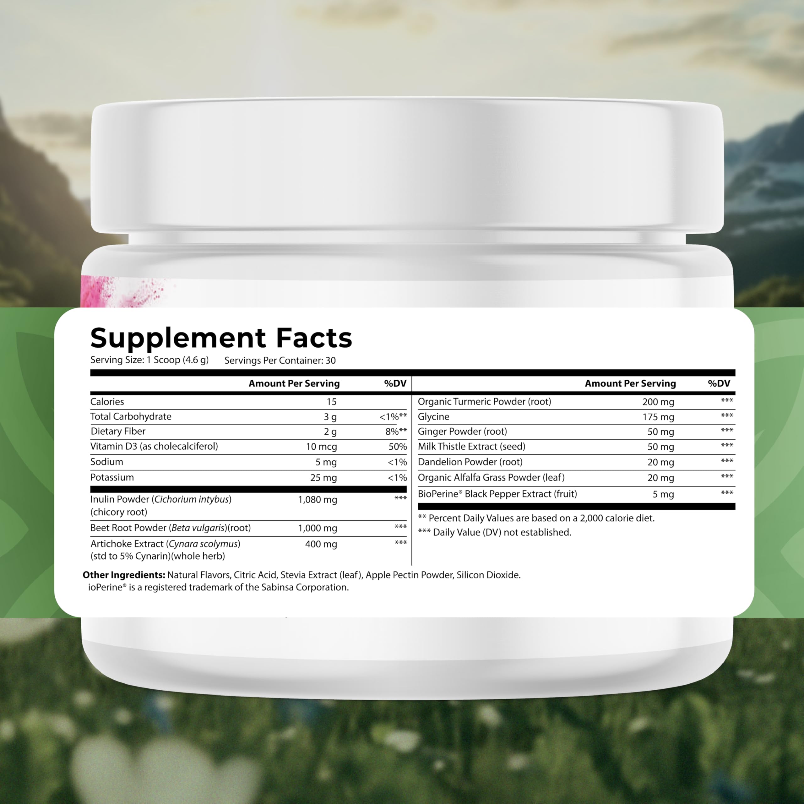 NATURES BLAST Liver 360 powder scoop highlights easy daily dosing.