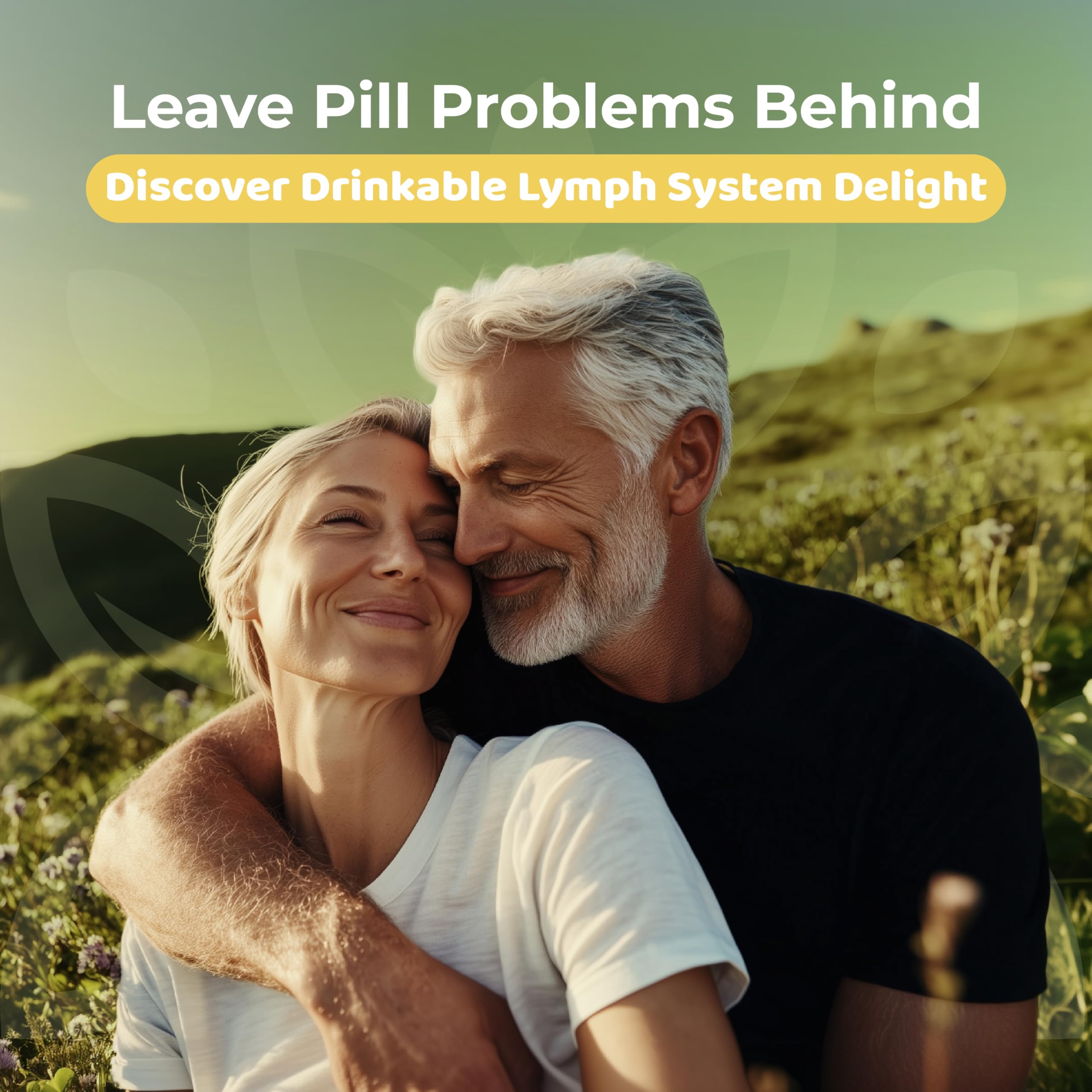 Nature's Blast Lymph Go bottle with measuring scoop in routine.