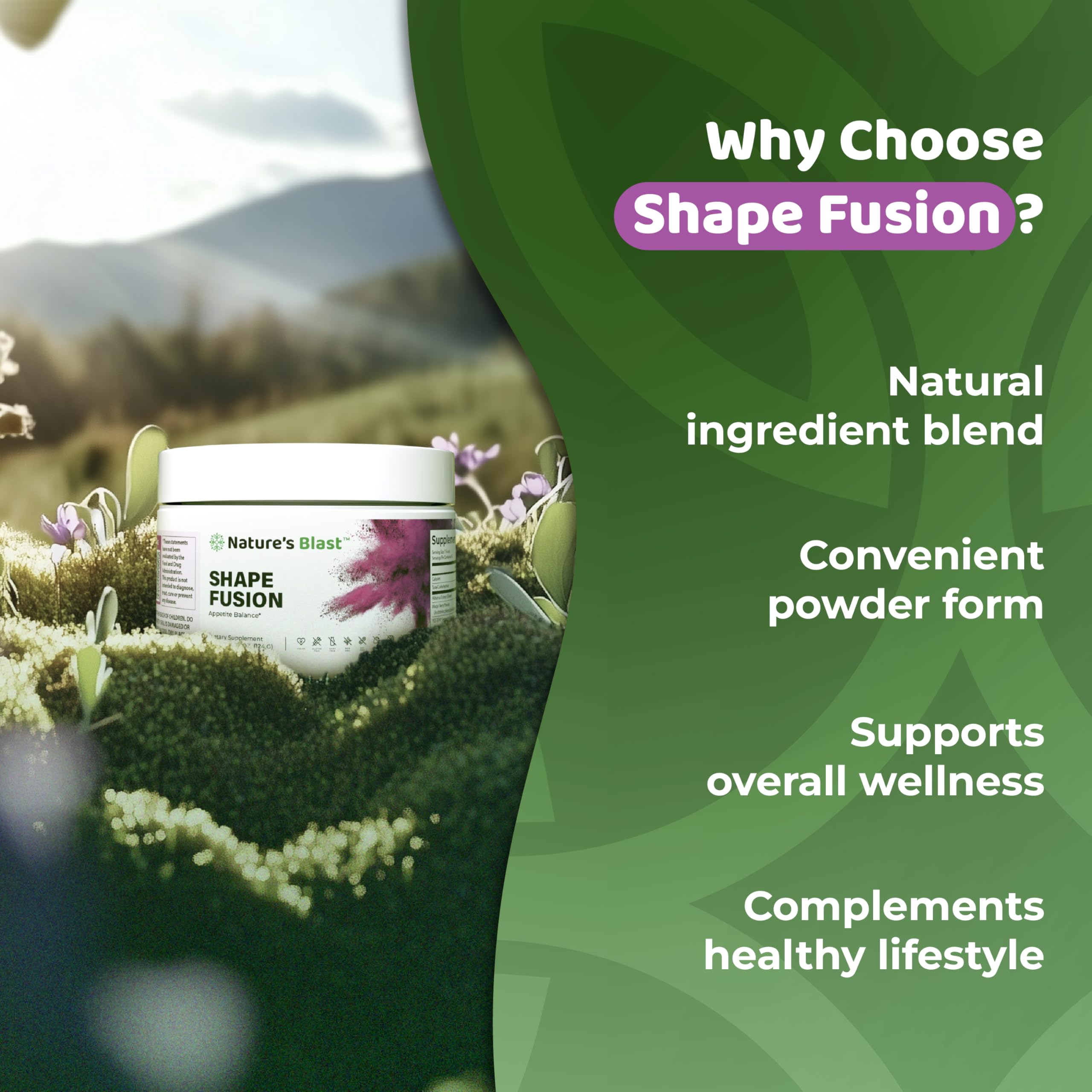 NATURES BLAST Shape Fusion African Mango extract supports routine
