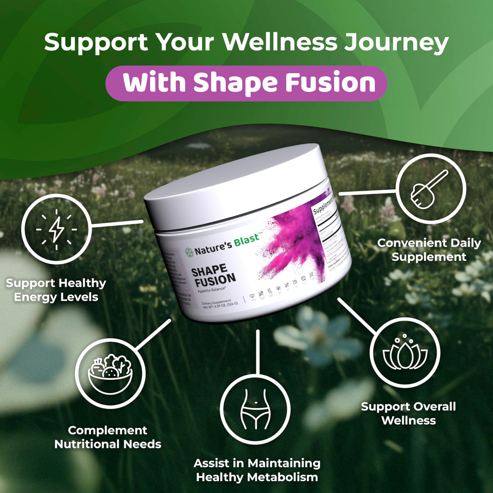 NATURES BLAST Shape Fusion maqui berry powder emphasizes antioxidant wellness