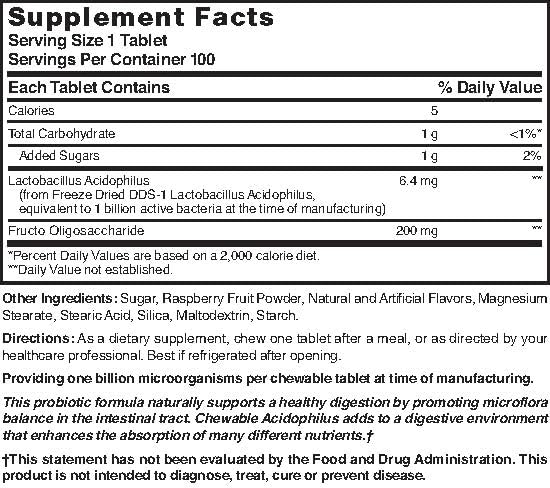 Nature's Blend Acidophilus capsules being poured, convenient daily gut health support