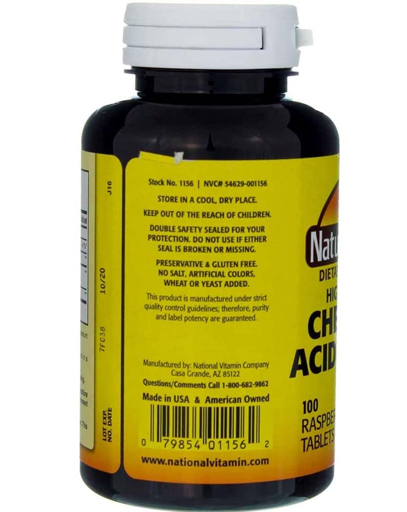 Nature's Blend acidophilus tablets show easy chewable format for daily use