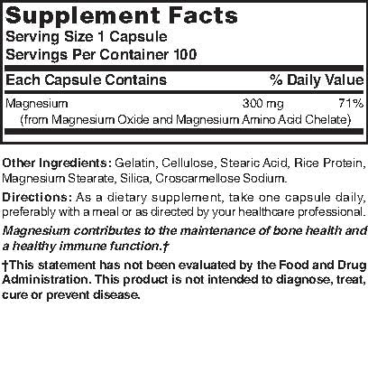 Nature's Blend magnesium packaging and capsules offer convenient wellness support
