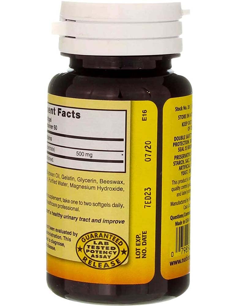 Open Nature's Blend Cranberry Concentrate bottle with capsules ready to take daily