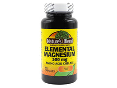 Nature's Blend elemental magnesium bottle highlights bioavailability for daily support