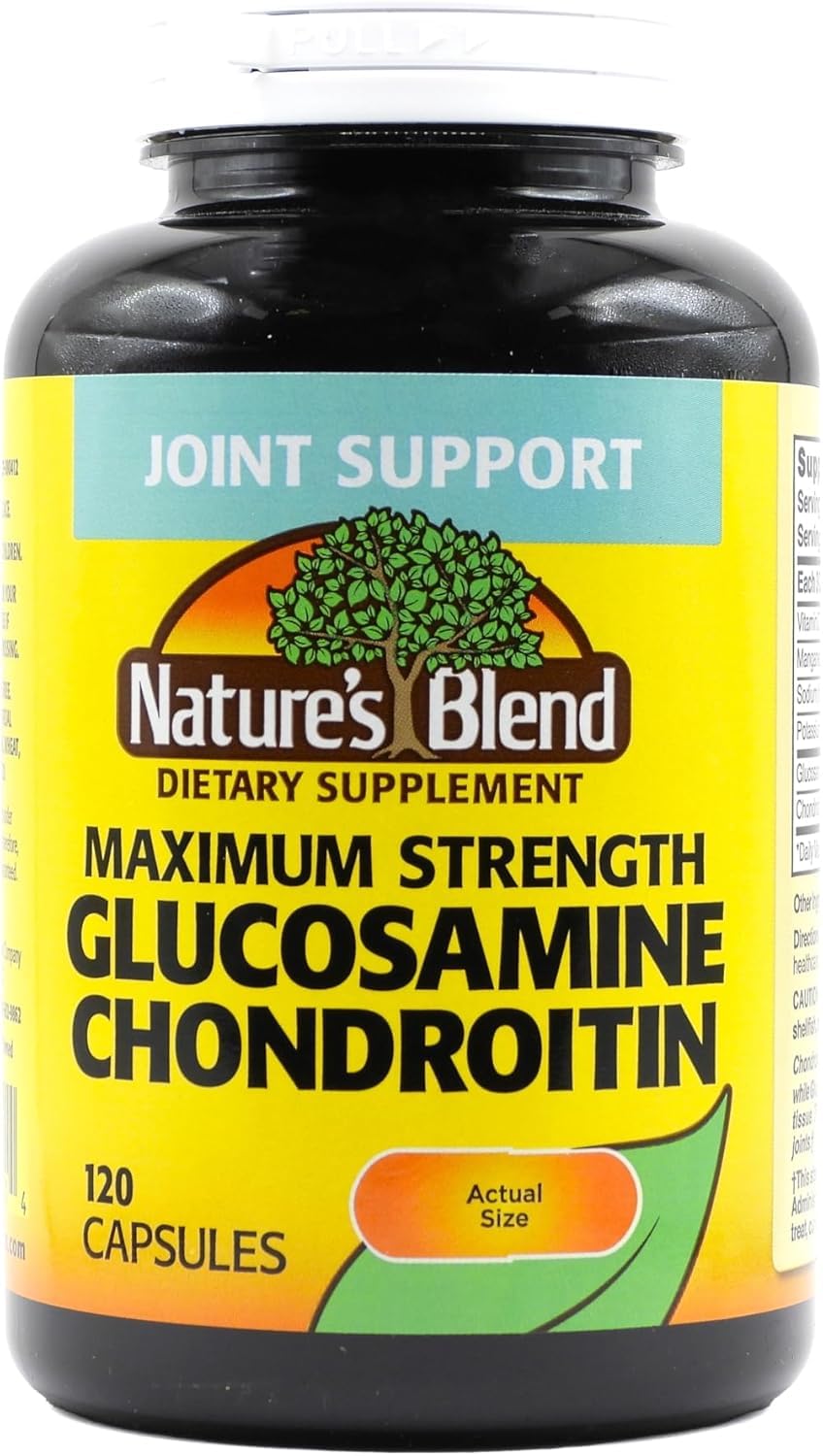Nature's Blend Glucosamine Chondroitin bottle for easy daily joint support.