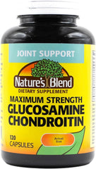 Nature's Blend Glucosamine Chondroitin packaging suitable for storage.