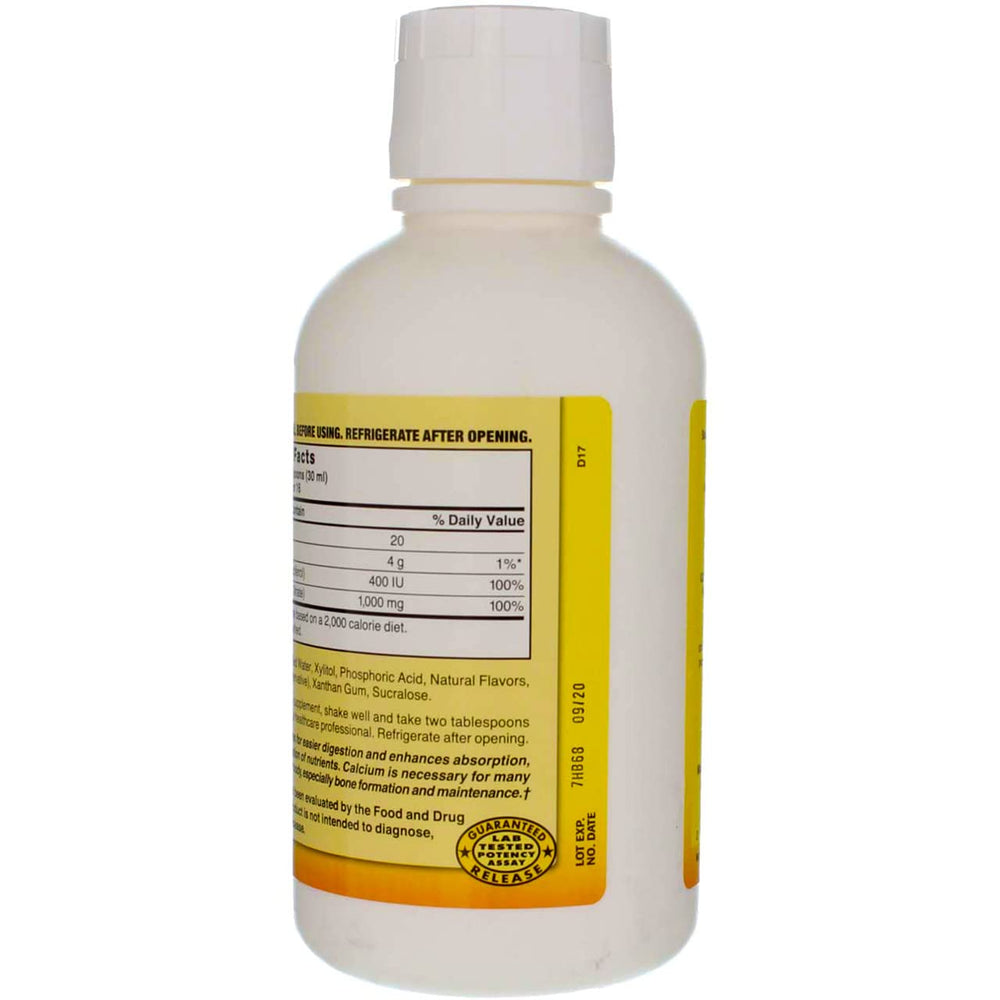 Nature's Blend liquid calcium citrate with D3 is easy to take on the go.