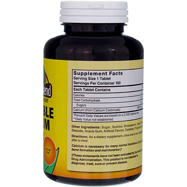 Nature's Blend logo and bottle close-up signaling daily calcium option