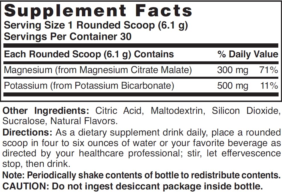 Nature's Blend Magnesium Fizz lemon-lime in a glass, ready for a refreshing daily routine