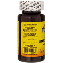 Nature's Blend MEGA Multi tablet closeup showing broad vitamin and mineral support.