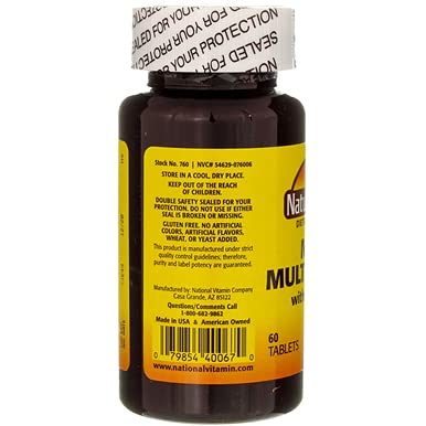 Nature's Blend MEGA Multi tablet pour shows convenient daily dosage.