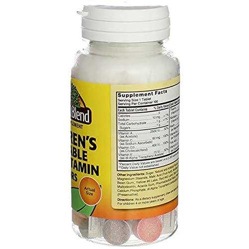 Nature's Blend Nat B Children's Chewable gluten-free mark confirms dietary safety