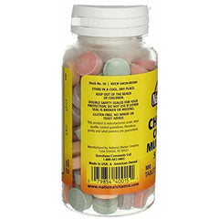 Nature's Blend Nat B Children's Chewable tablets close-up reveals chewable texture