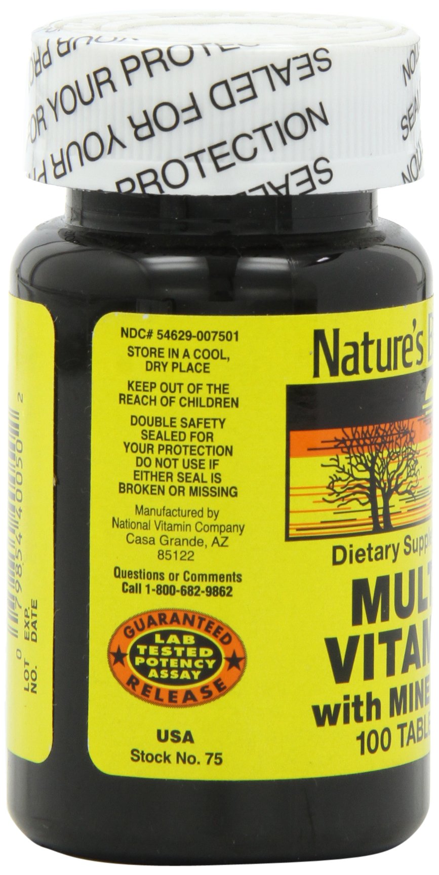 Nature's Blend NAT B bottle open with visible tablets for easy access