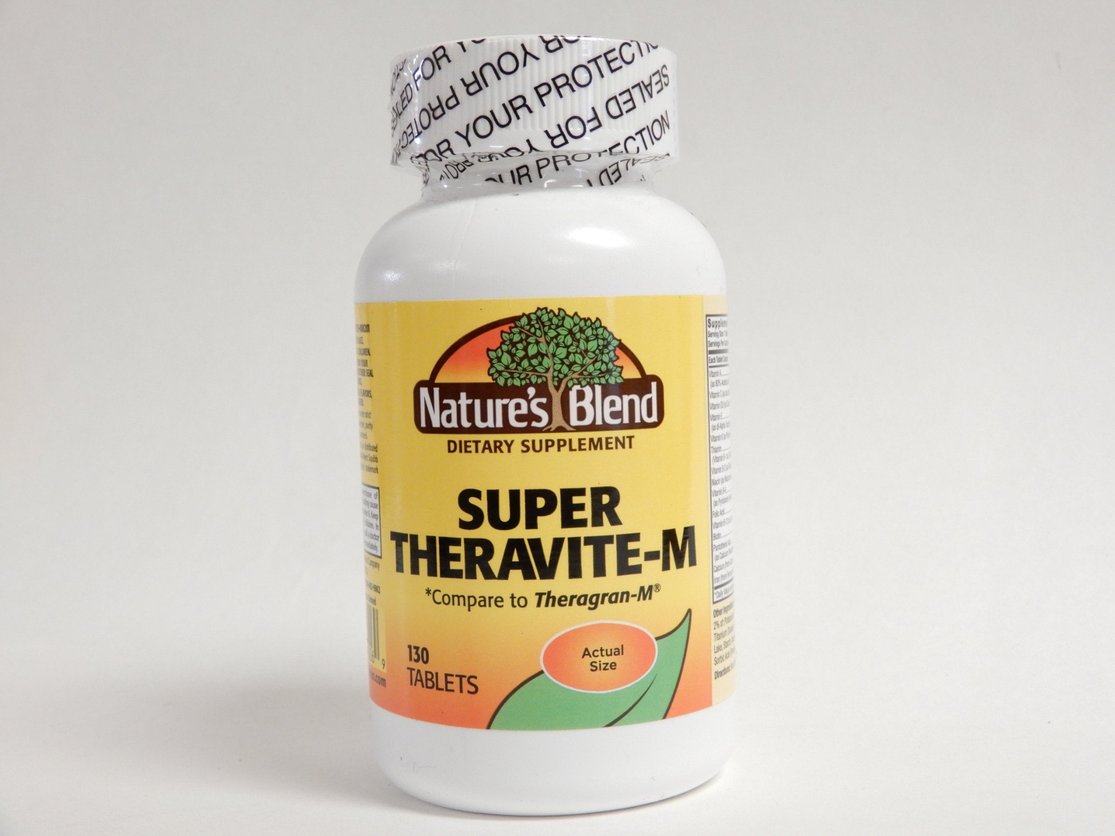 Nature's Blend NAT B Super THERA Vite M TB 130 bottle supports daily nutrition with a balanced blend
