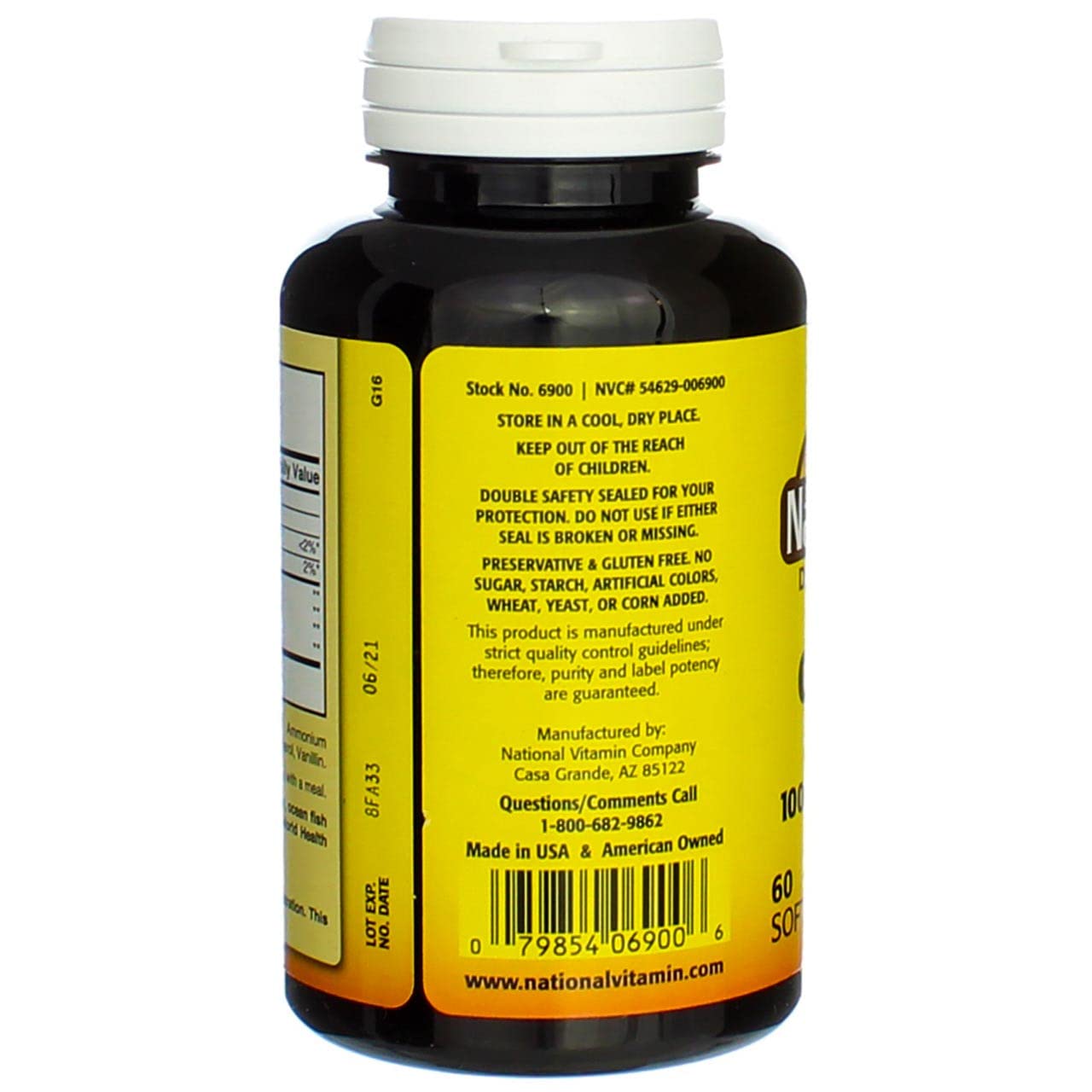 Nature's Blend Omega-3 odorless enteric coating reduces aftertaste.
