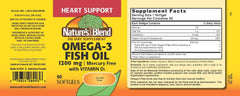 Nature's Blend omega-3 softgels, convenient on-the-go wellness.