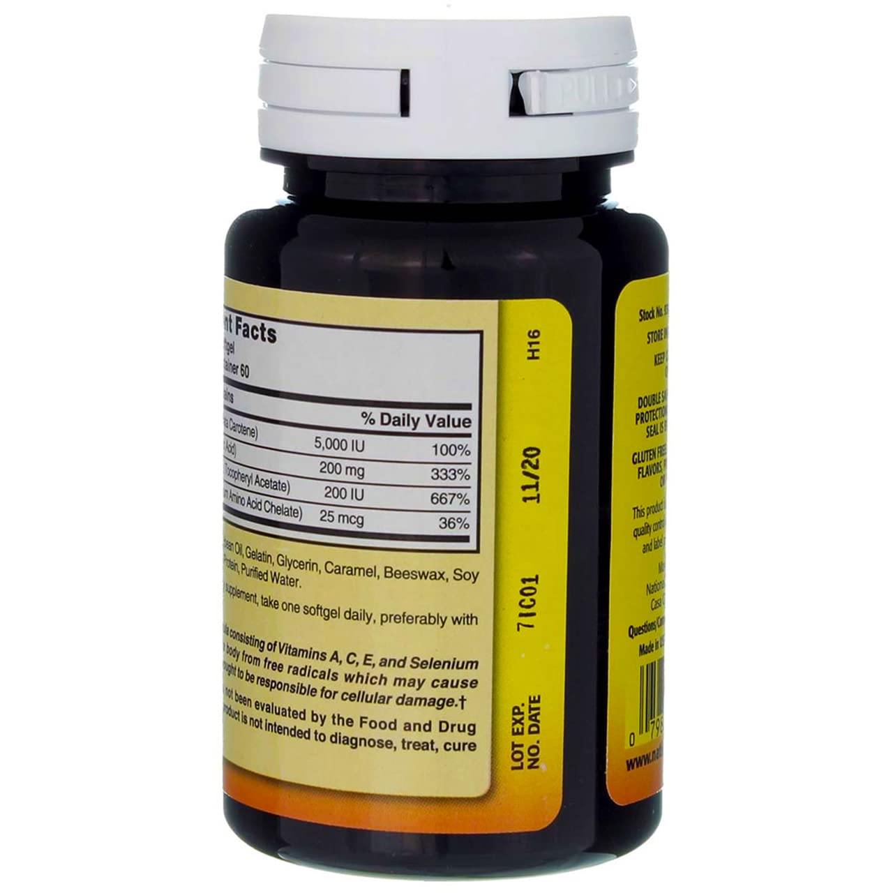 Nature's Blend Super Antioxidant Aces pack shot, convenient 60-softgel supply for ongoing routine