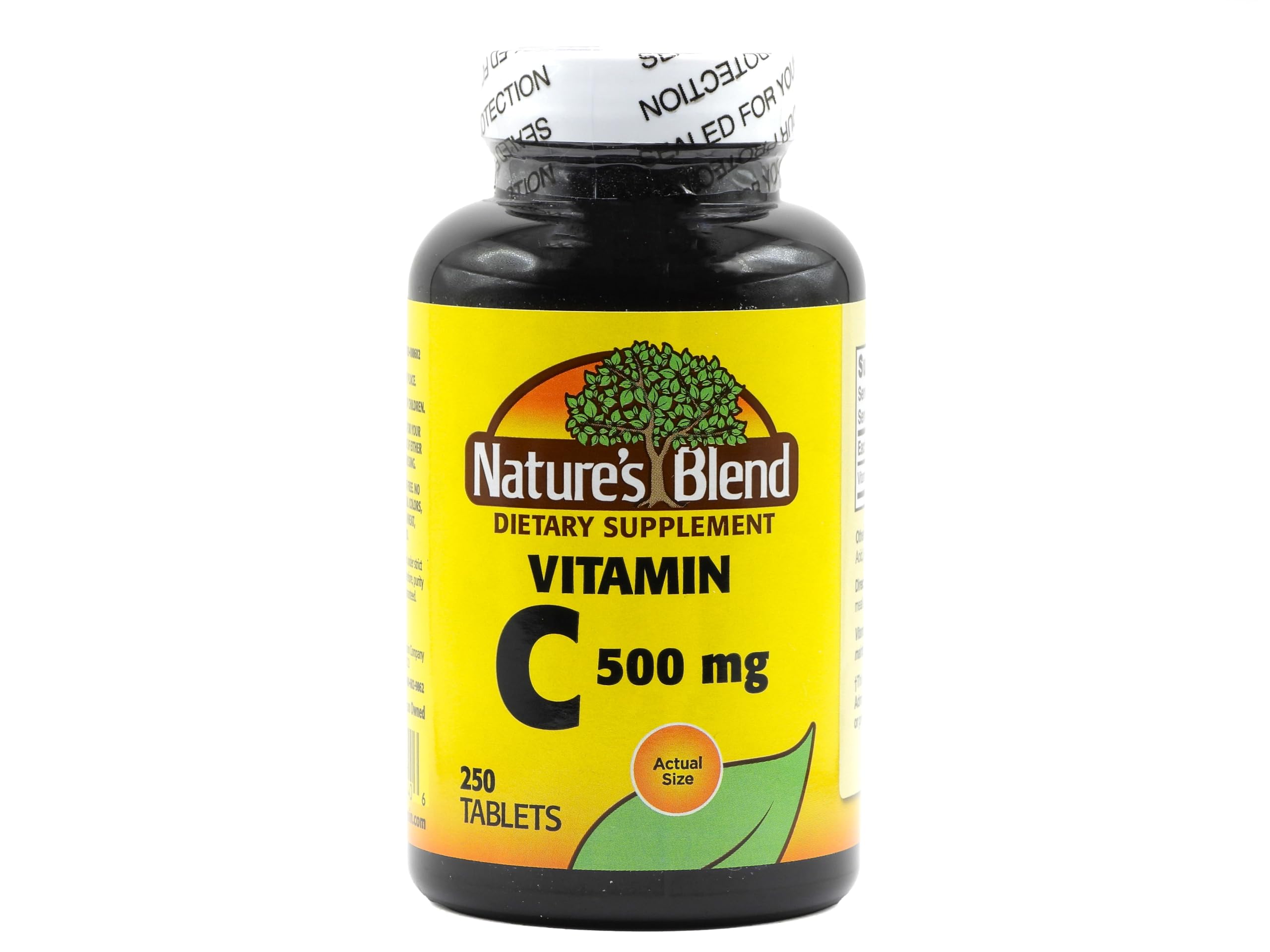 Nature's Blend Vitamin C 500 mg bottle shown for daily wellness support
