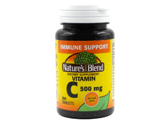 Nature's Blend Vitamin C bottle front view for daily immune support.