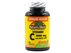 Nature's Blend Vitamin C bottle; daily use potential for immune-support routine.