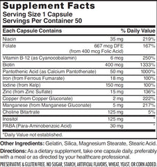 Nature's Blend Vitamins For Hair Capsules on shelf with water for easy daily intake