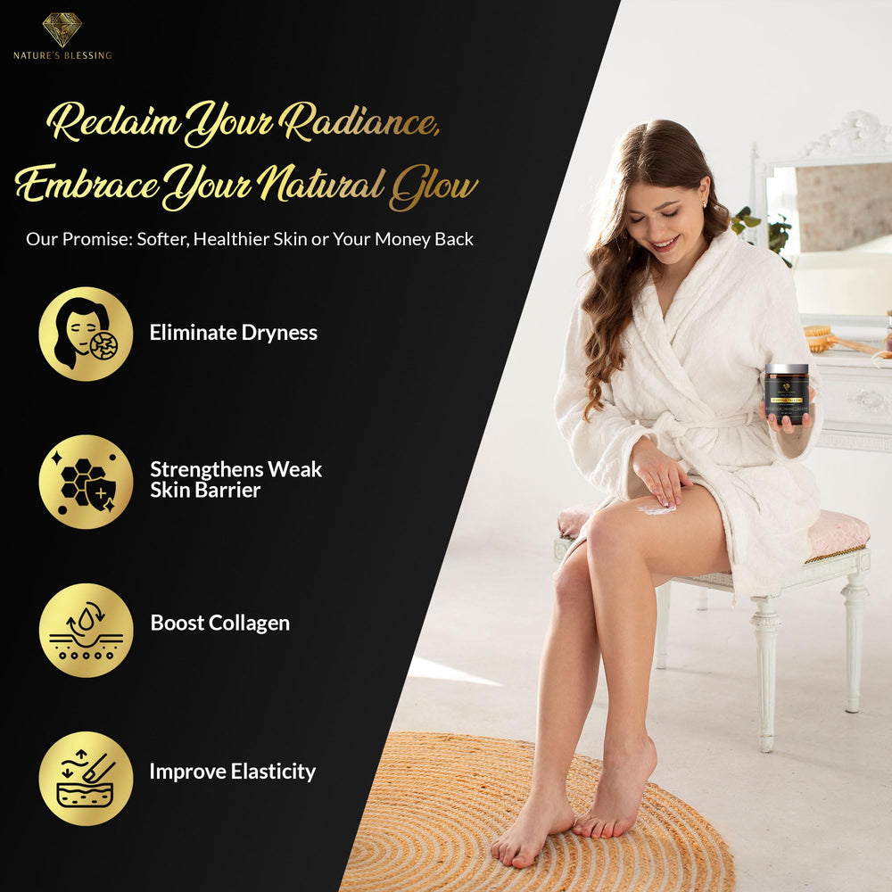 Nature's Blessing daily application demonstrates a routine-friendly hydration option.