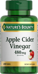 Nature's Bounty ACV tablets bottle ready for daily use
