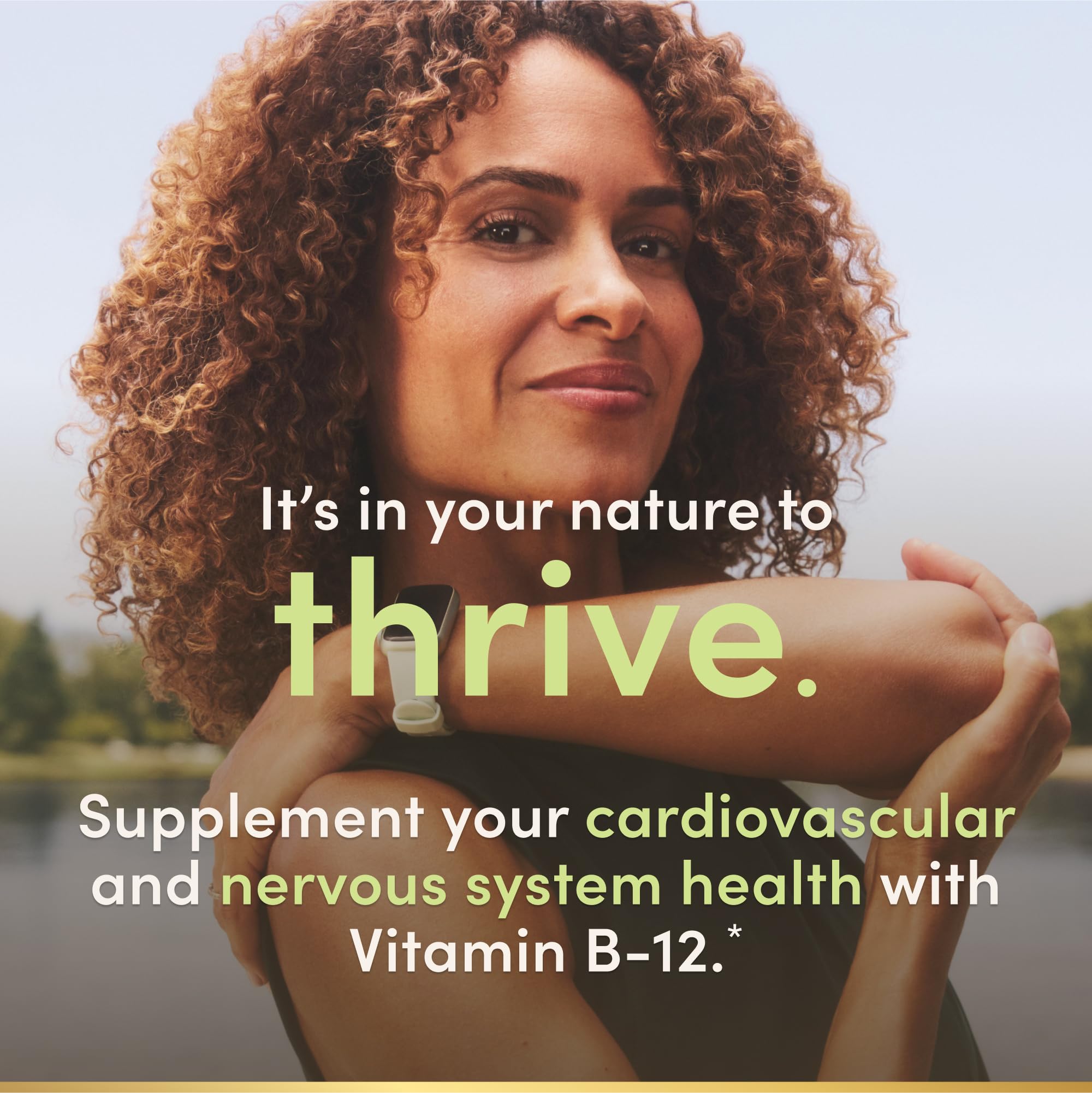 Nature's Bounty B12 cherry-flavored tablet supports daily intake with pleasant taste.