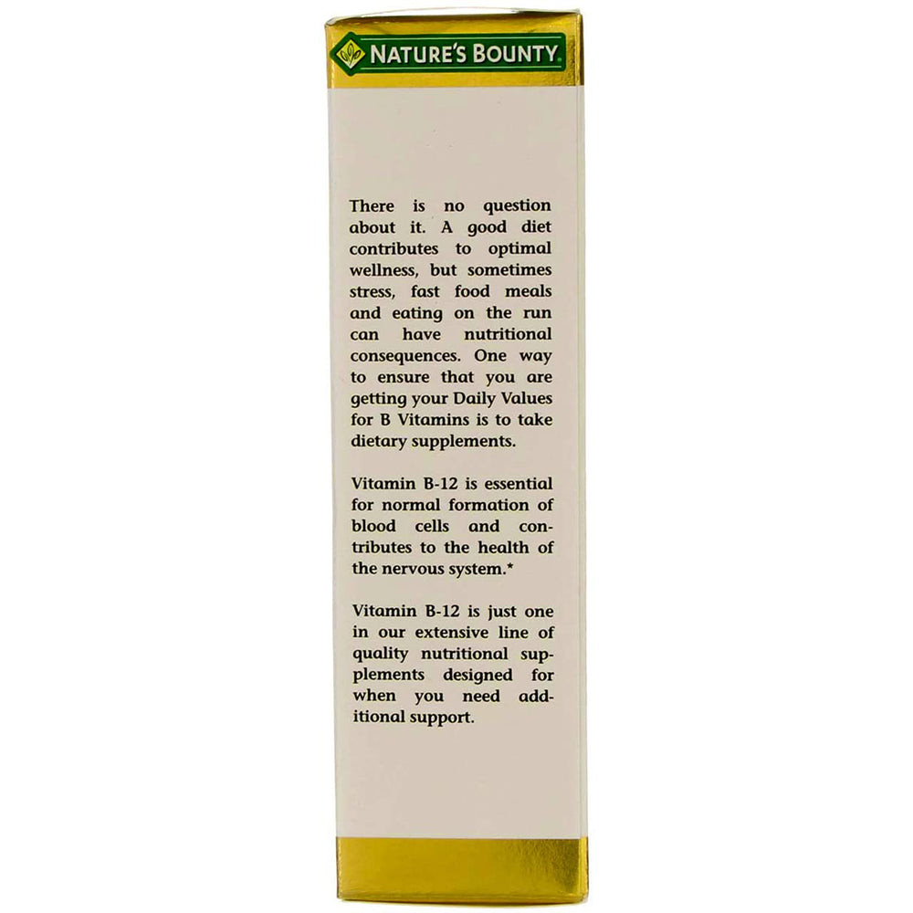 Nature's Bounty B-12 pack of four bottles
