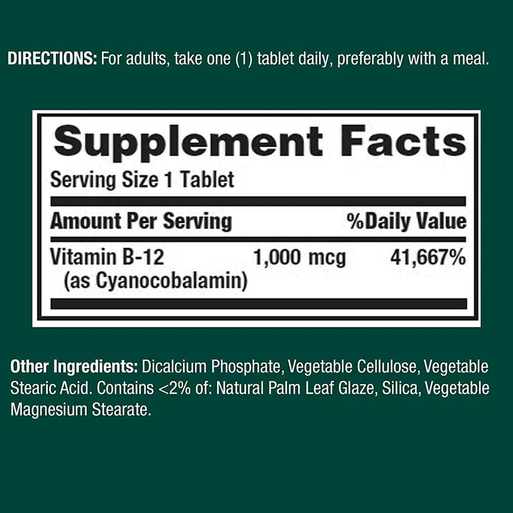 Two-pack Nature's Bounty B-12 bottles keep daily supplementation simple.