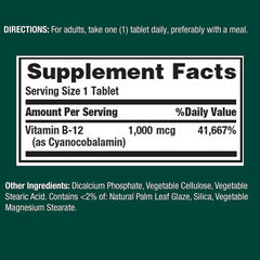 Two-pack Nature's Bounty B-12 bottles keep daily supplementation simple.