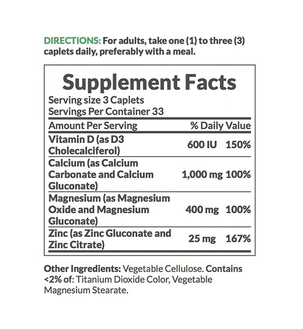 Nature's Bounty bone support caplets emphasizes joint comfort and durable skeleton health