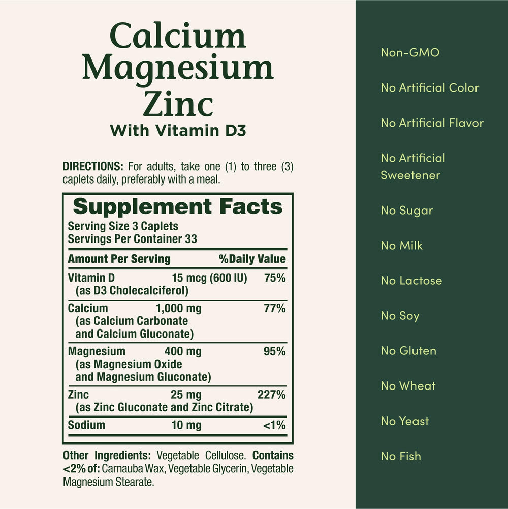 Measuring-dose cup with Nature's Bounty caplets illustrating flexible daily intake