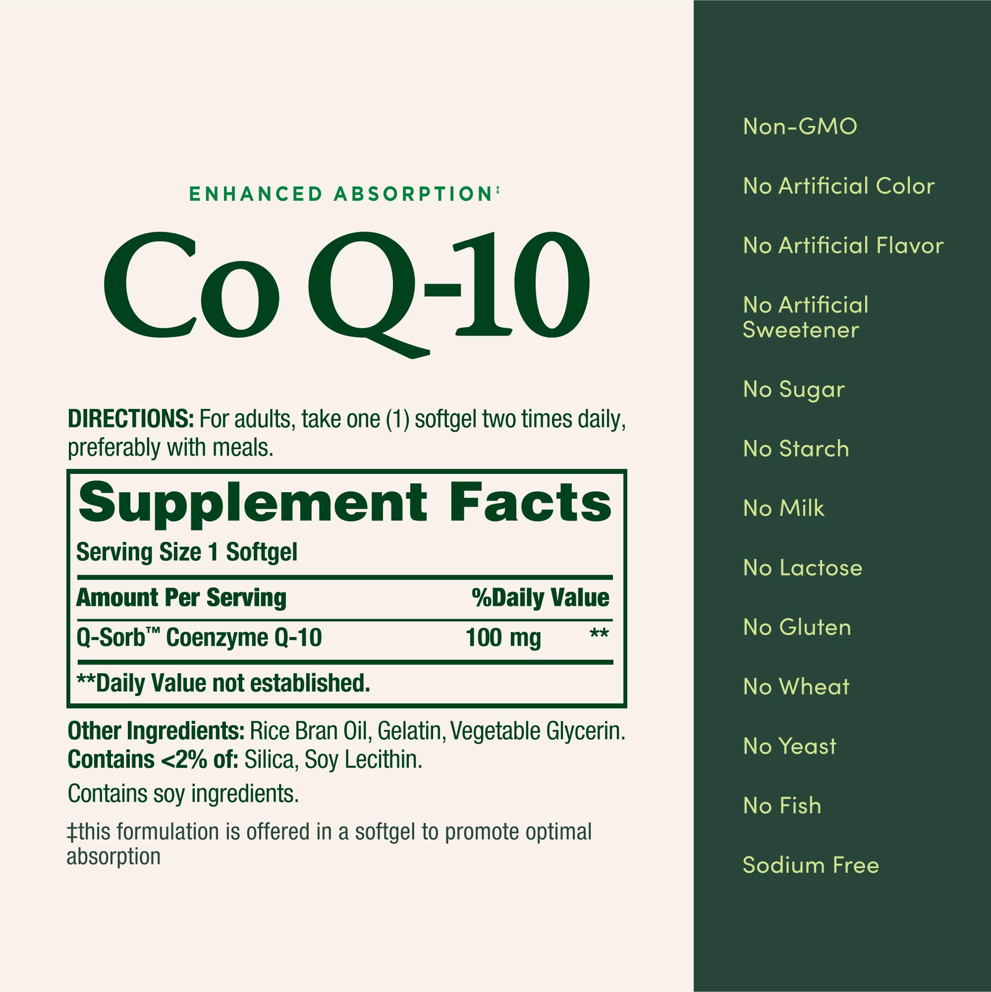 Nature's Bounty CoQ10 closeup softgels suggests convenient daily energy support