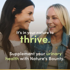 Gluten-free label on Nature's Bounty Cranberry pills.