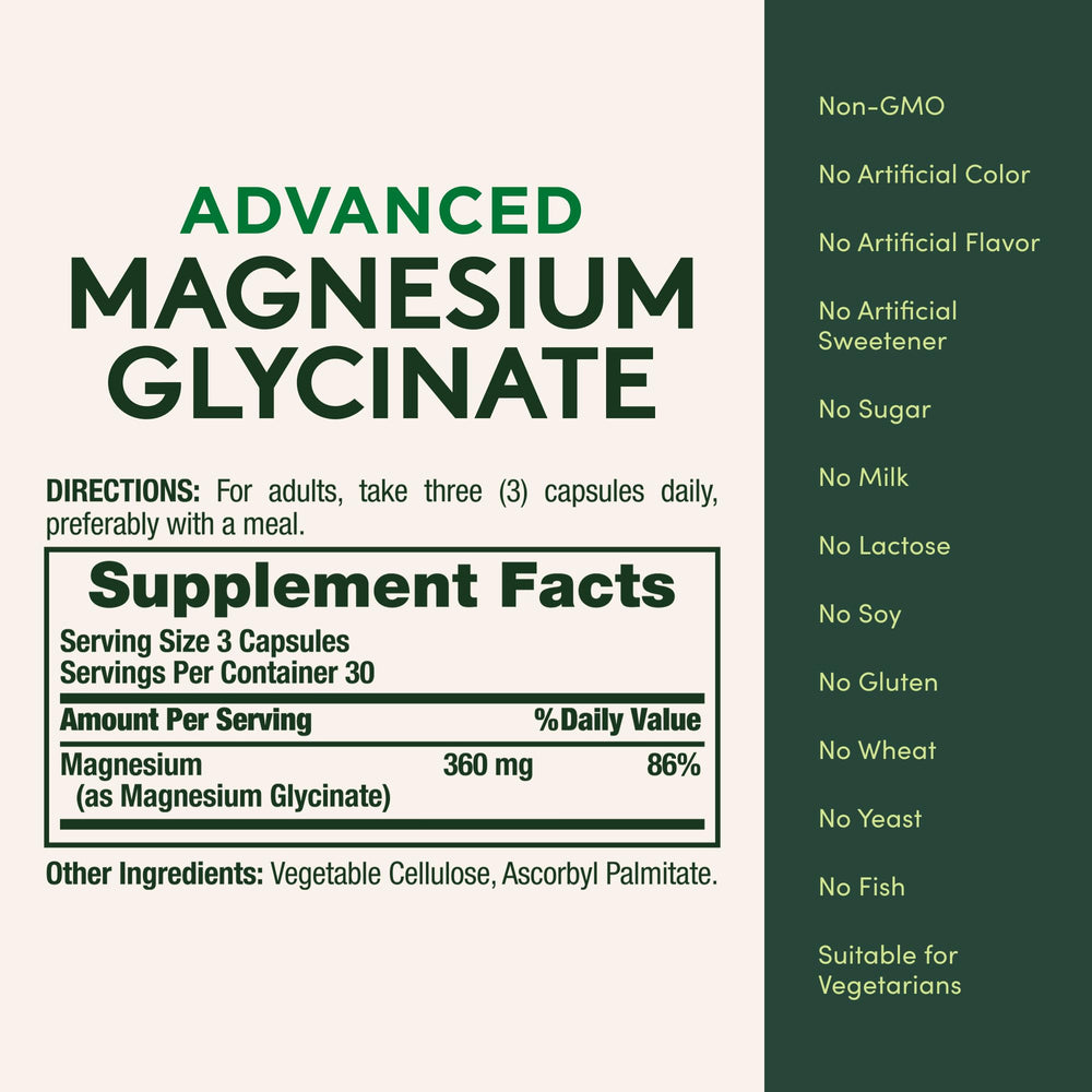 Nature's Bounty daily wellness routine with magnesium capsules.