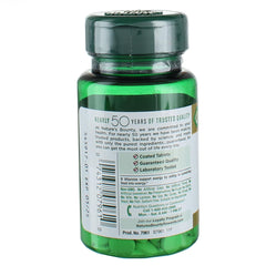Nature's Bounty Biotin label close-up with dosage details