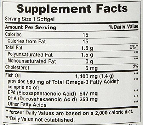 Close-up of Nature's Bounty fish oil softgels highlighting convenient daily supplementation